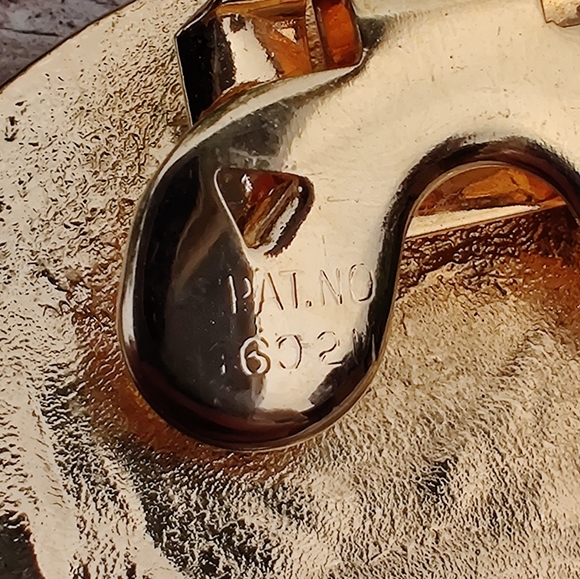 Vintage signed Musi enameled shoe clips - Picture 4 of 8